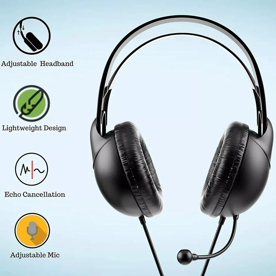Philips SHM1900 Wired Over-Ear Pc Headset with Microphone
