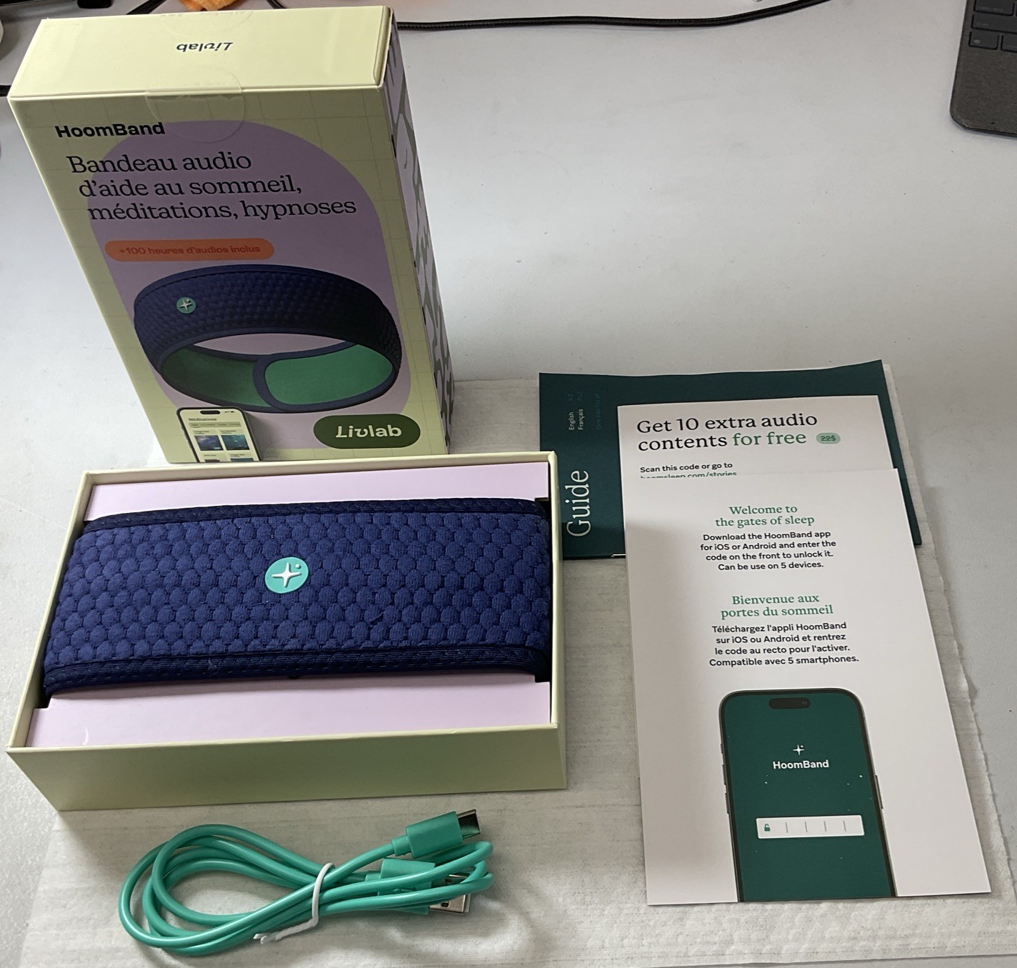 HoomBand BT Sleep Audio Headband, Meditations, Hypnosis & Healing Music – NEW