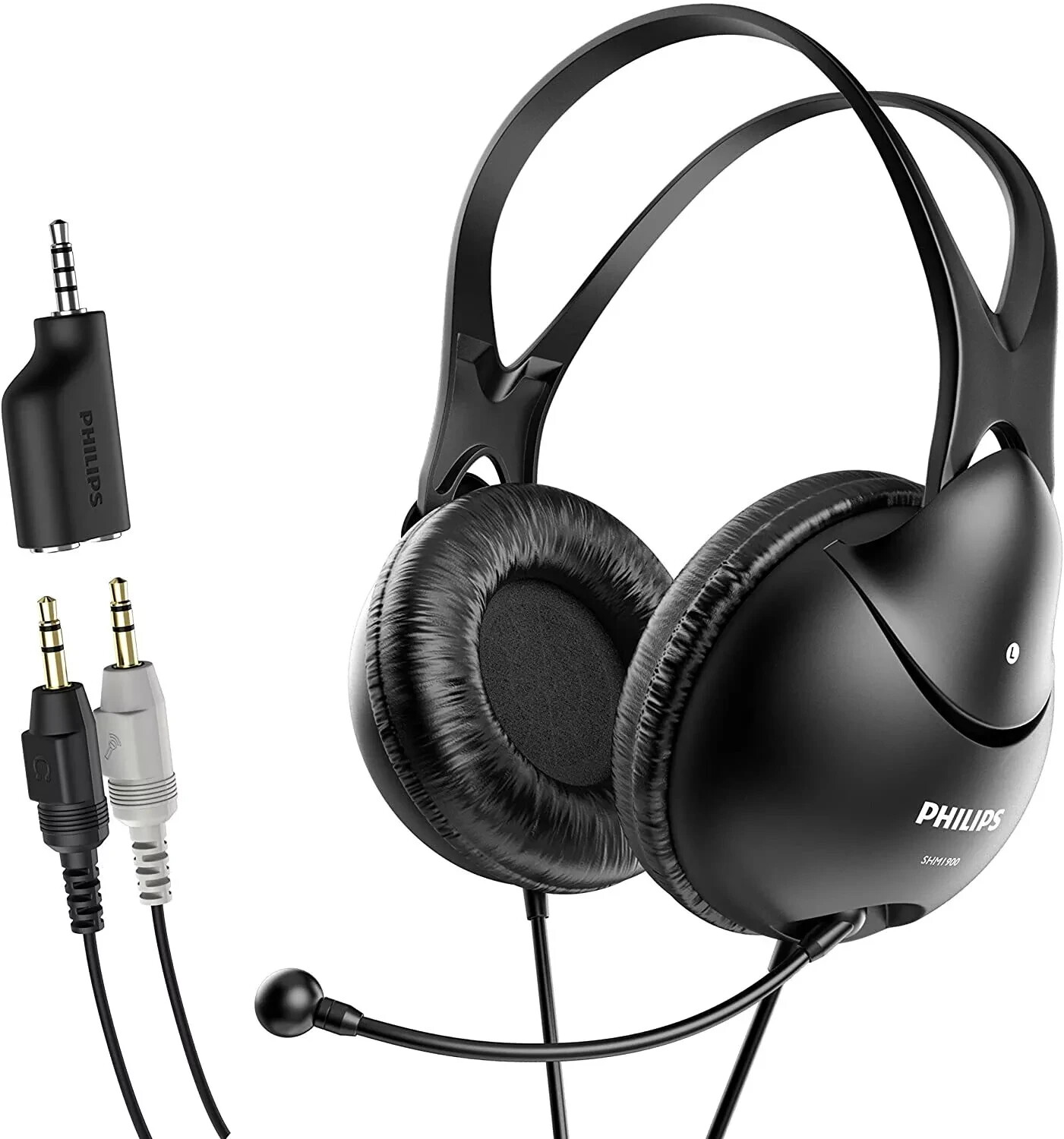 Philips SHM1900 Wired Over-Ear Pc Headset with Microphone