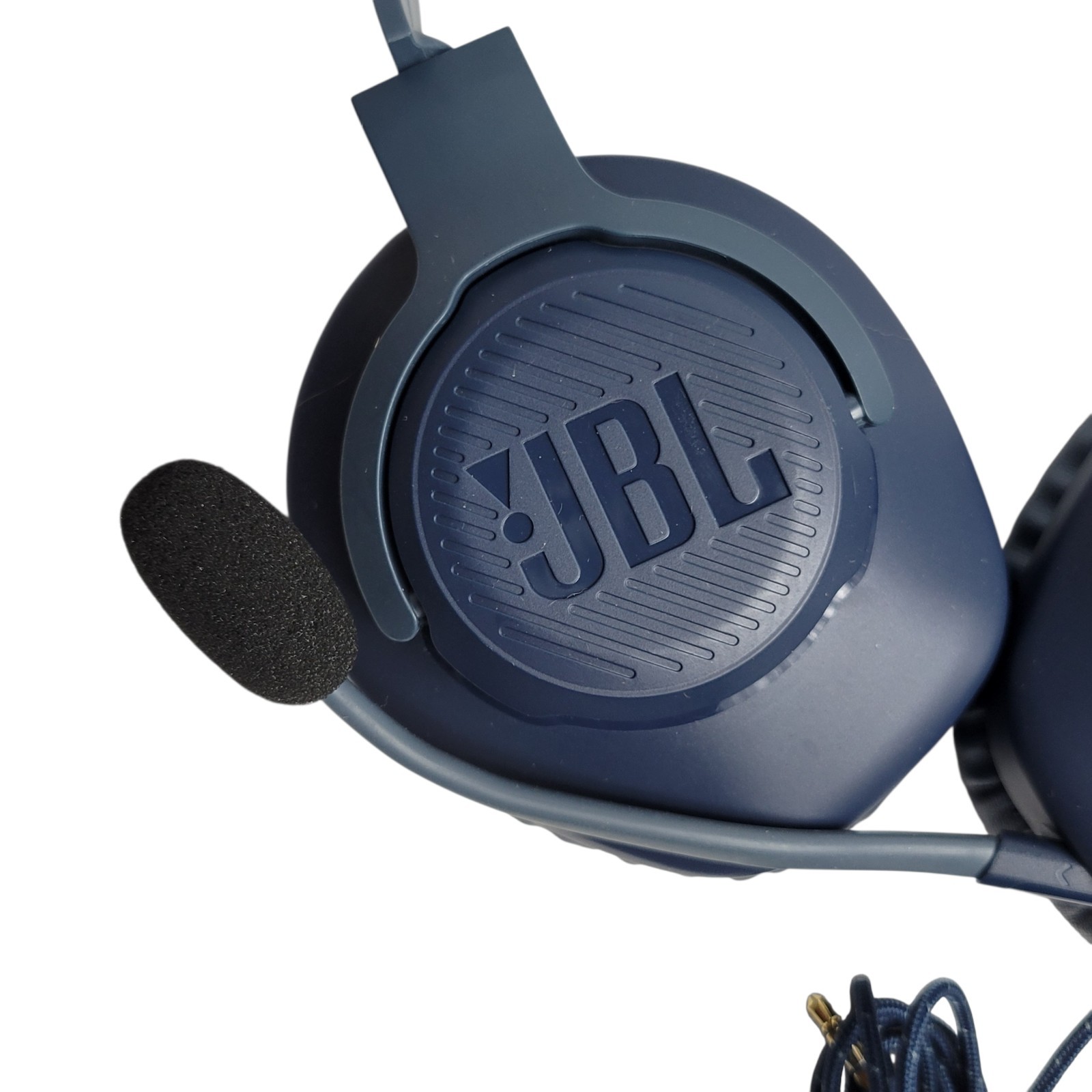 JBL Quantum 100 Over-Ear Wired Headphones with Mic Microphone – Blue