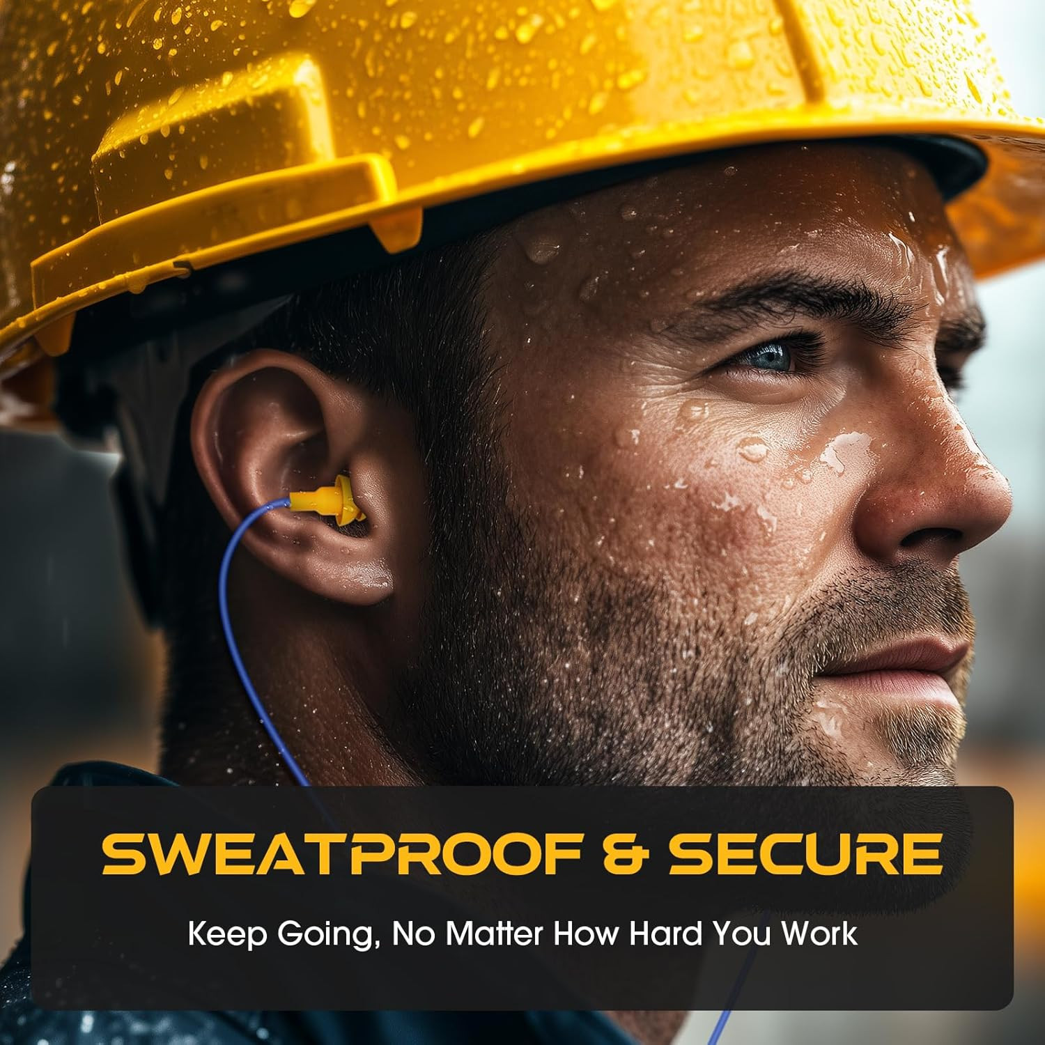 Wired Ear Protection Headphones, Ear Plug Headphones for Work-Safety Work Earbud
