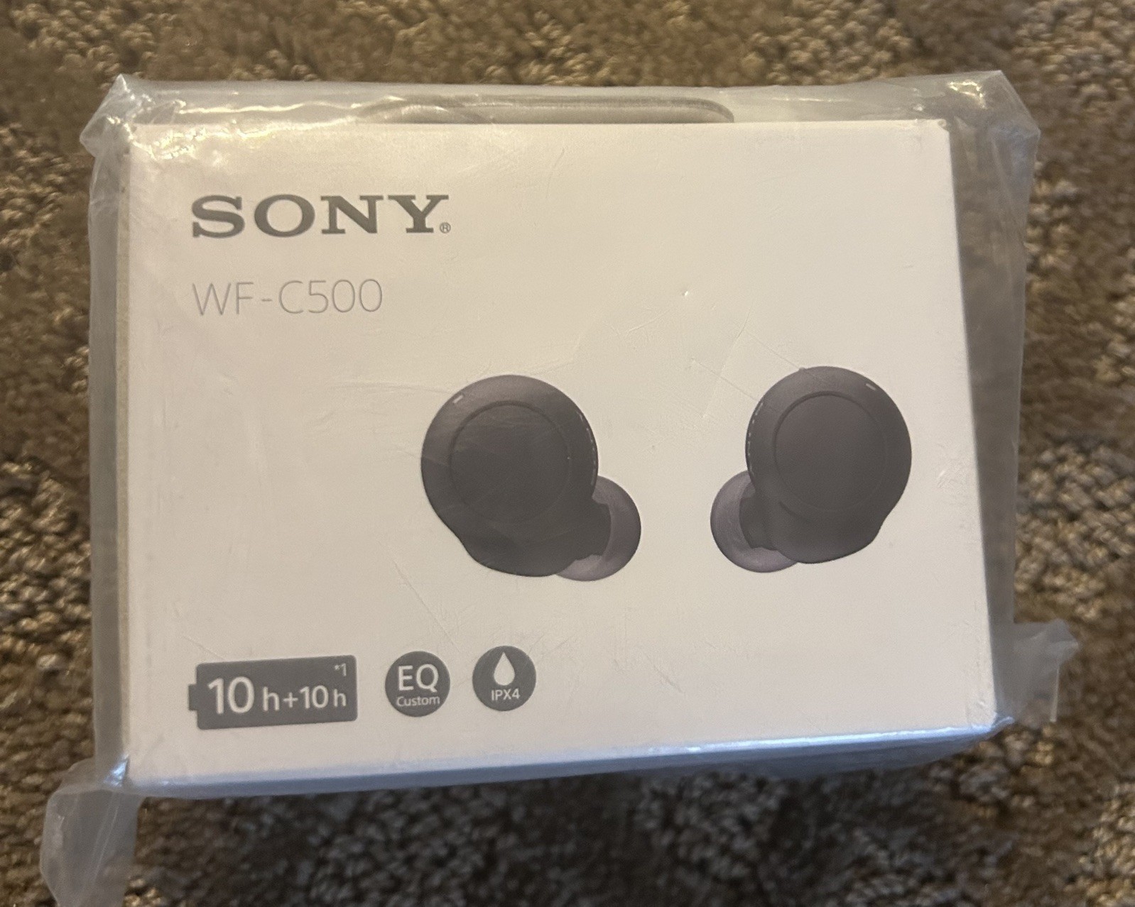 Sony WF-C500 True Wireless Earbuds Black Bluetooth New Sealed
