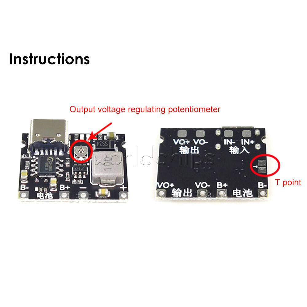 300Piece Li-ion 18650 3.7V 4.2V Battery Charger Board DC Step Up Boost Module