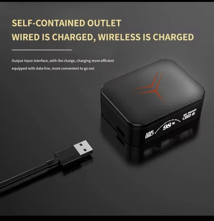 M88 Plus ENC Wireless Headphones w/3 in 1 Charging & Charging Case