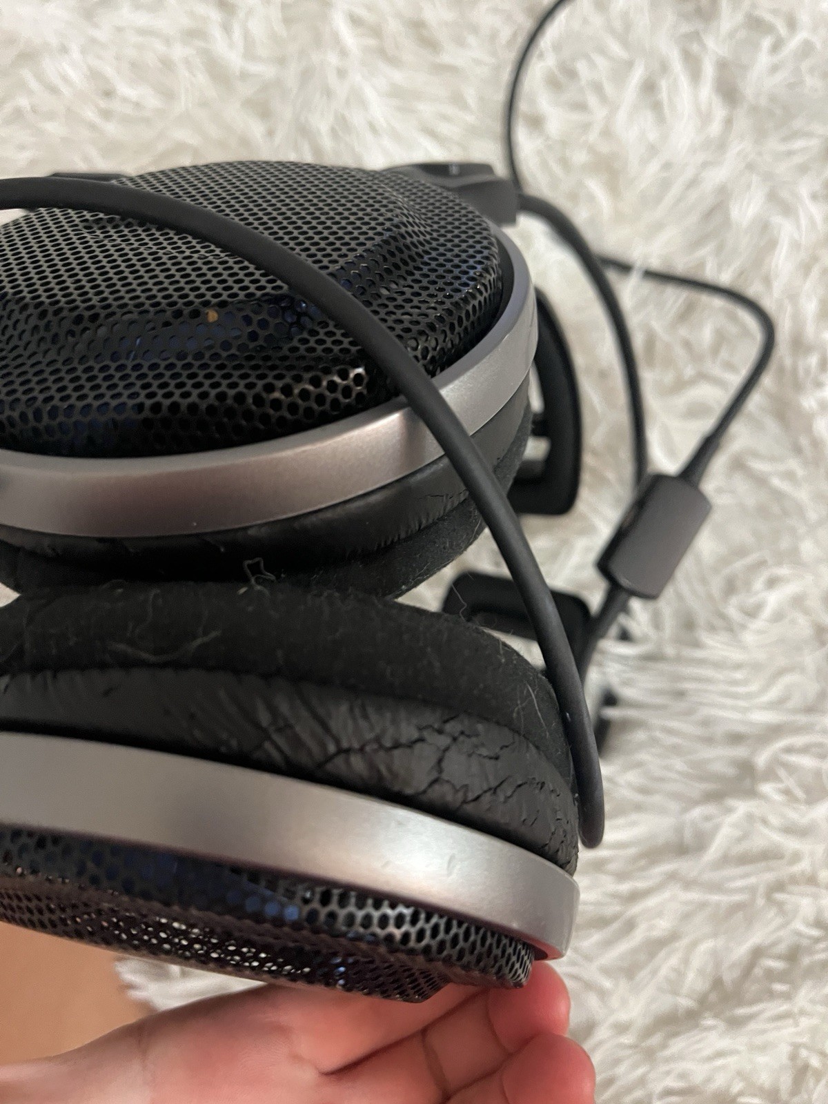 Philips Open-Back Wired Over-Ear Headphones w/ 3.5mm Jack Black/Silver
