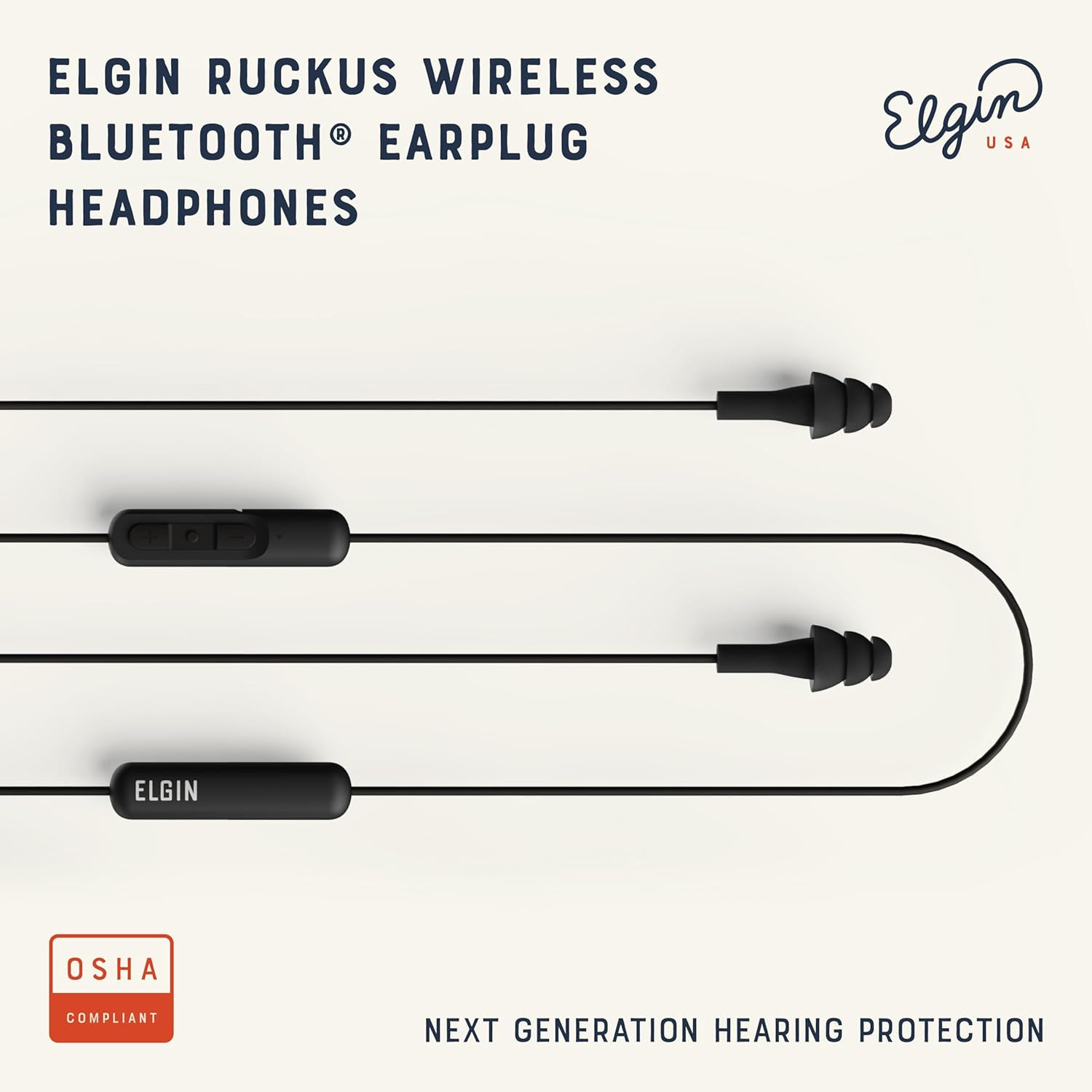 Ruckus Wireless Bluetooth Earplug Headphones, 25 Db Noise Reduction Ear Plug Ear