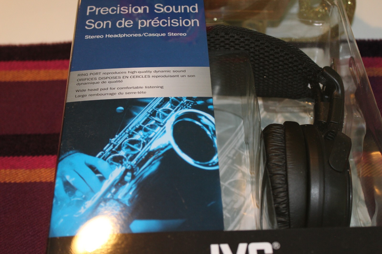 JVC High-Grade Full-Size Headphones – 50mm Neodymium Drier – Black