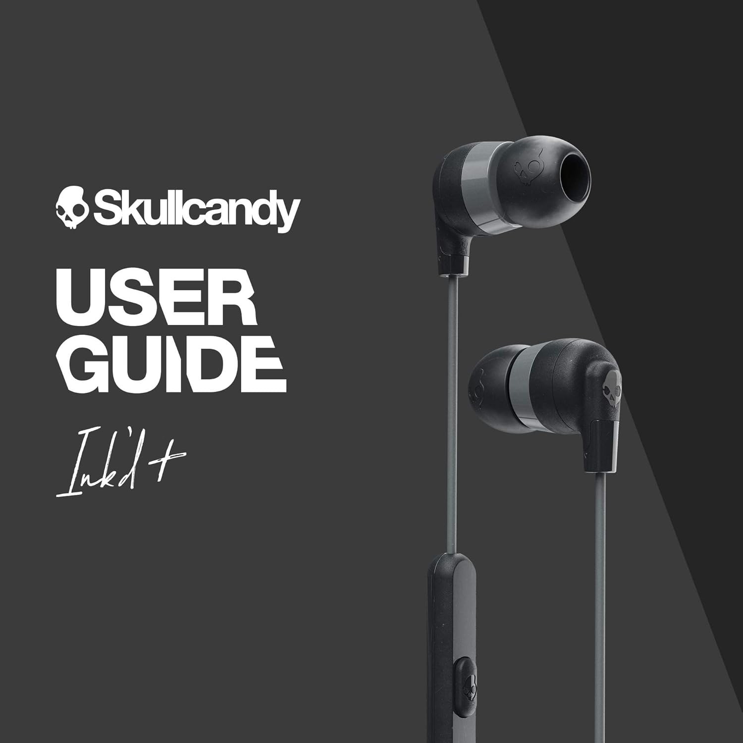 Skullcandy Ink’d+ Plus Wired Earbuds with Mic Android Earphones 3.5mm Black NEW