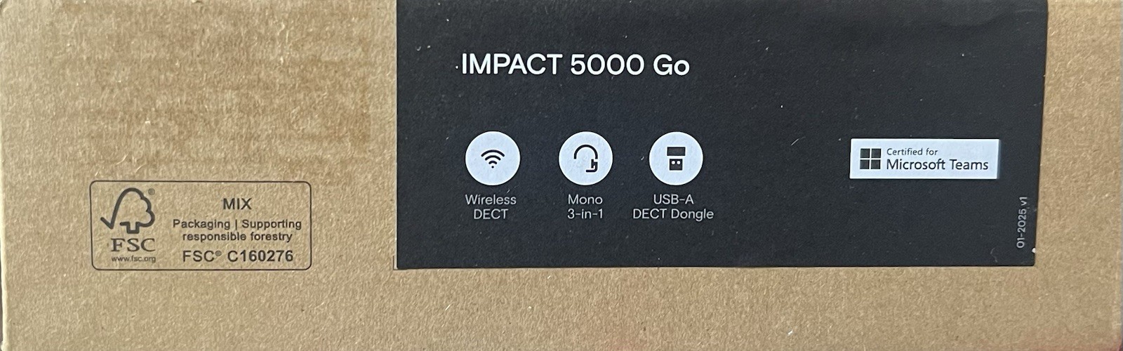 EPOS IMPACT 5000 GO MS STEREO WIRELESS HEADSET 1001437 – BLACK