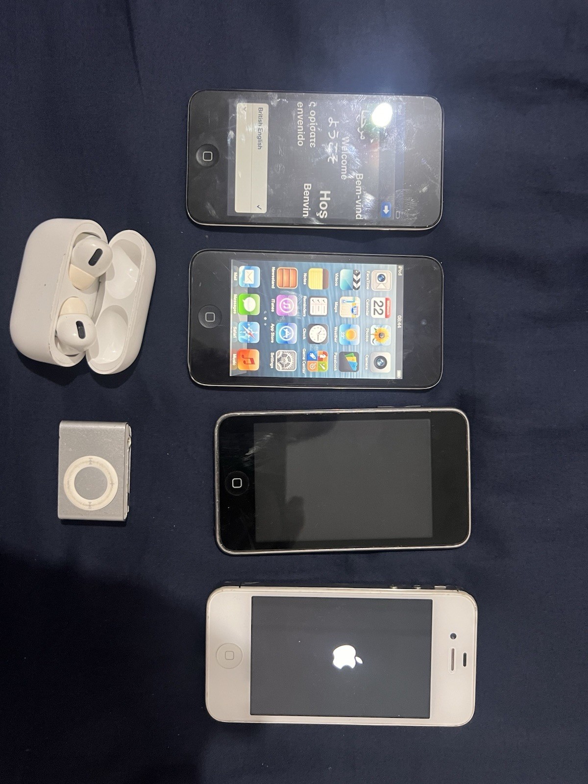 Apple AirPod pro A2190 + 3x iPod Touch, iPod Nano, iPhone 4 Bundle – Read Descri