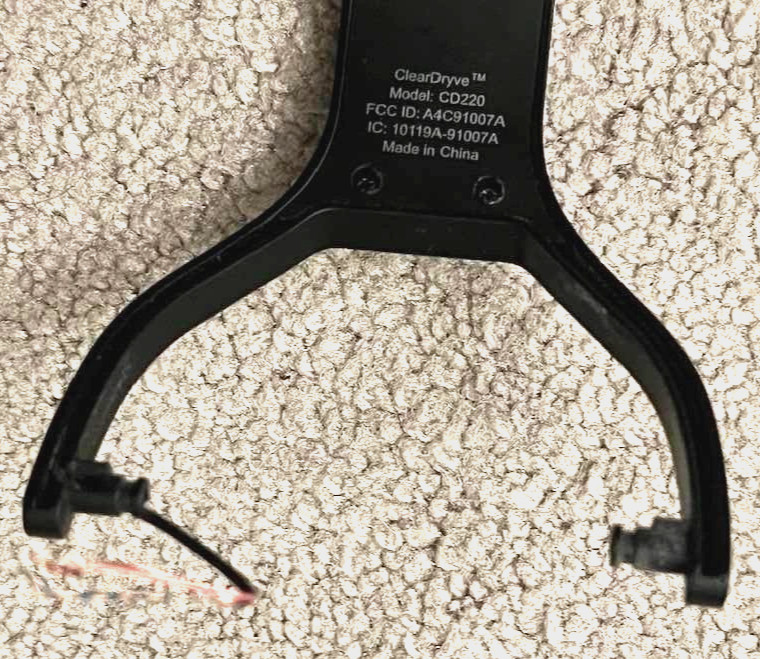 ORIGINAL REPLACEMENT ARCH / HOLDER FOR RAND MCNALLY CLEARDRYVE HEADPHONES BLACK