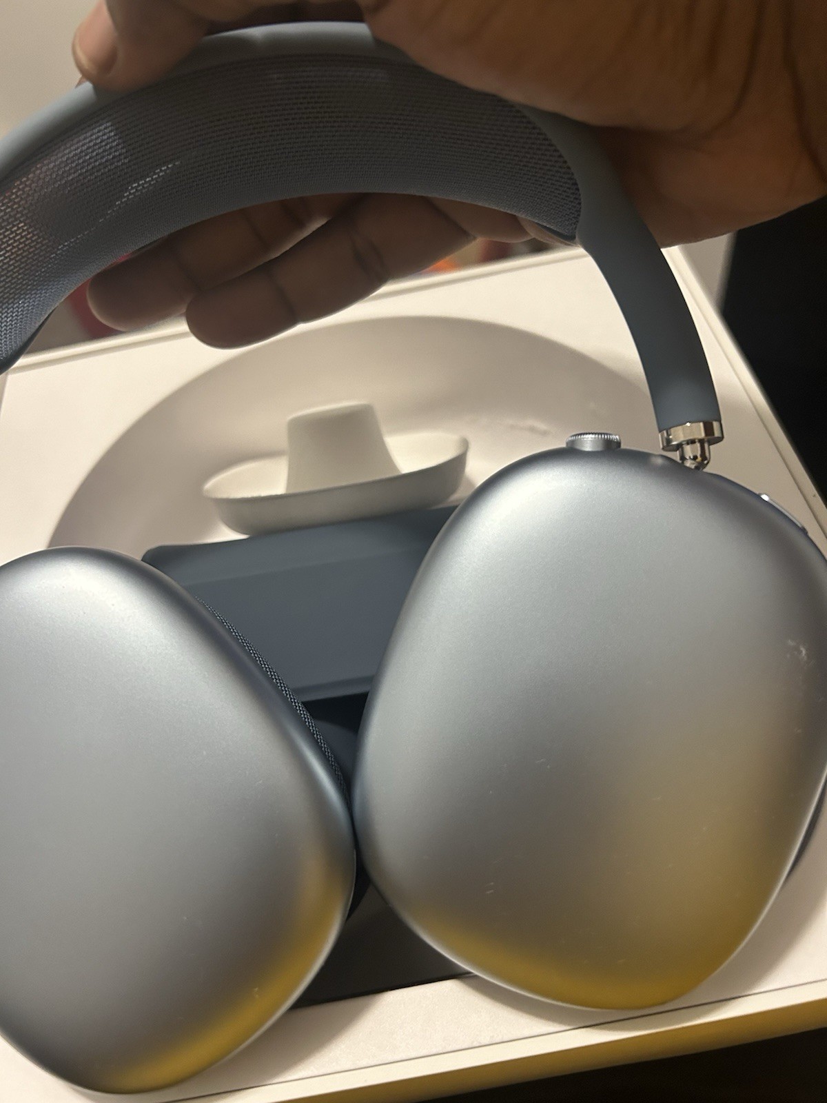 Apple AirPods Max Wireless Bluetooth Over-Ear Headphones Blue Silver