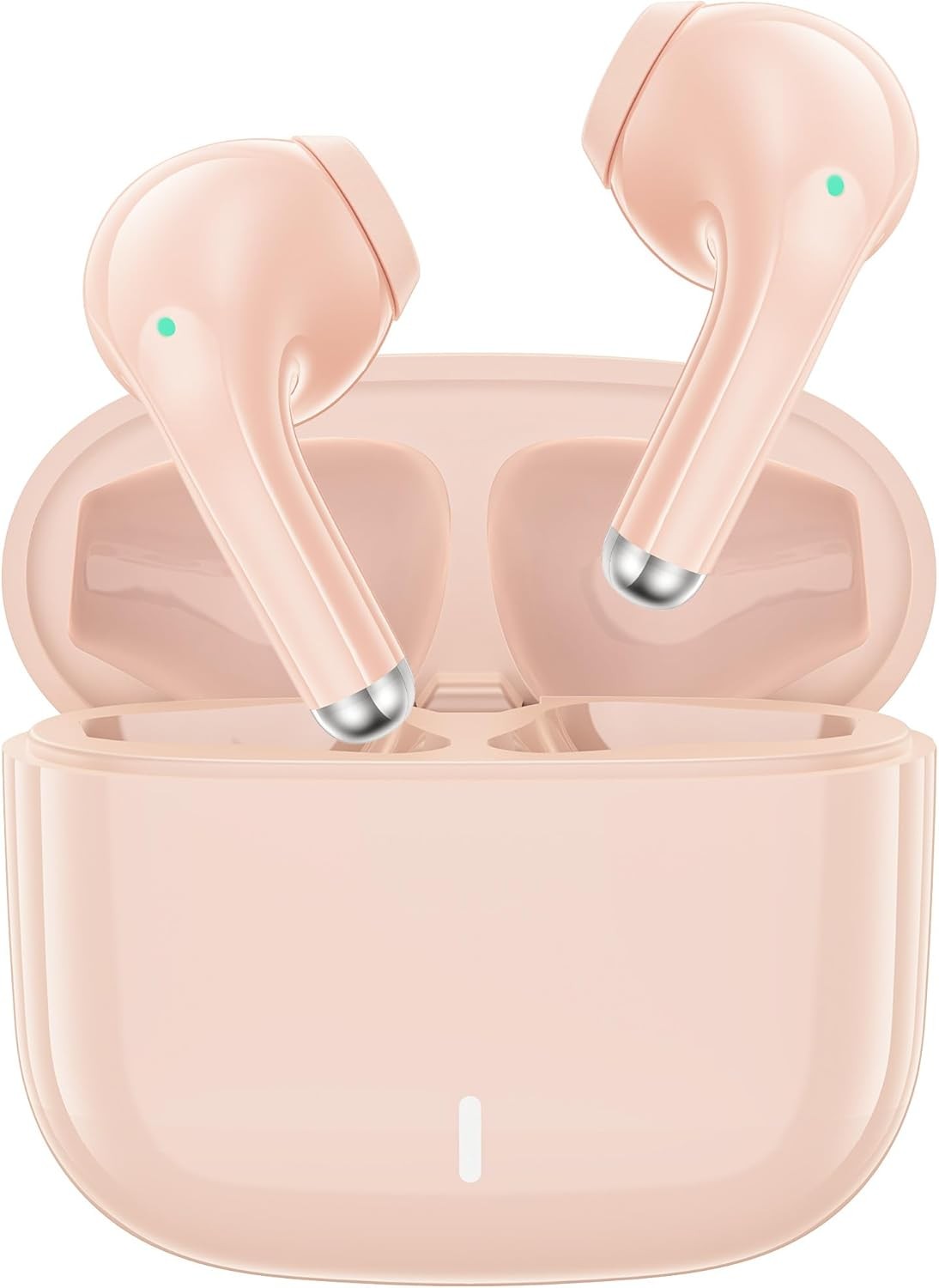iMangoo 5.3 Bluetooth Headphone Small Ear Bud for Women Girls, All Day Pink