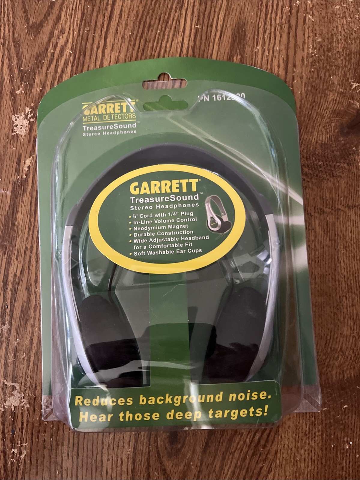 Garrett™ TreasureSound Headphones for Metal Detector 1/4” plug 6ft Cord 1612500