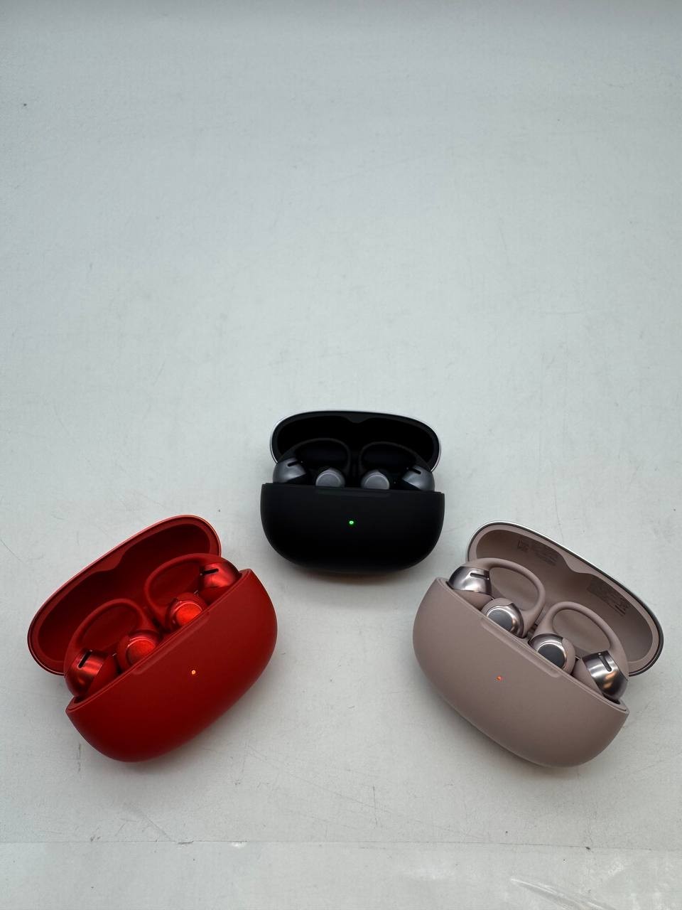 Shokz – OpenDots ONE Open-Ear True Wireless Bluetooth Earbuds – Pink/Black/Red