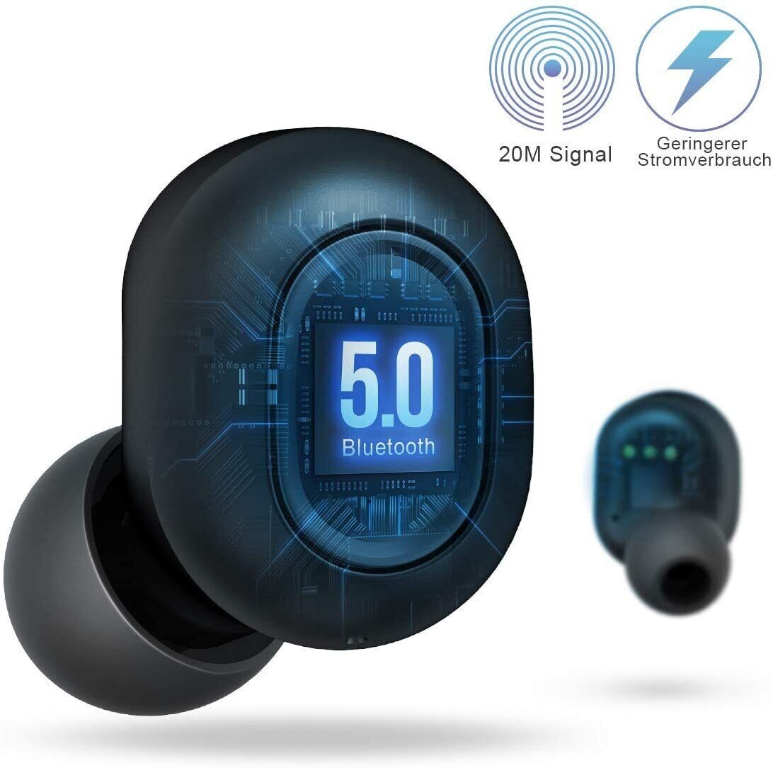 True Wireless Earbuds Bluetooth 5.0 Headphones – iTeknic Ipx7 Waterproof TWS Mic