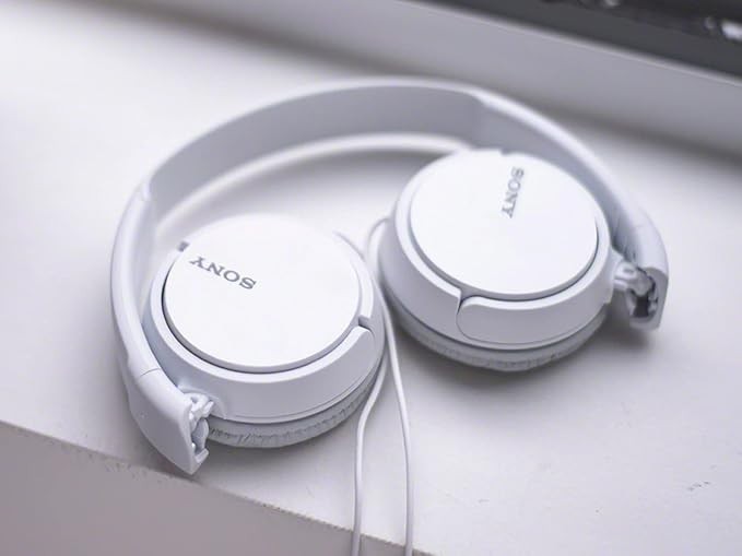 Sony MDR-ZX110 Ear-Pad (On the Ear) Headband Headphones – White