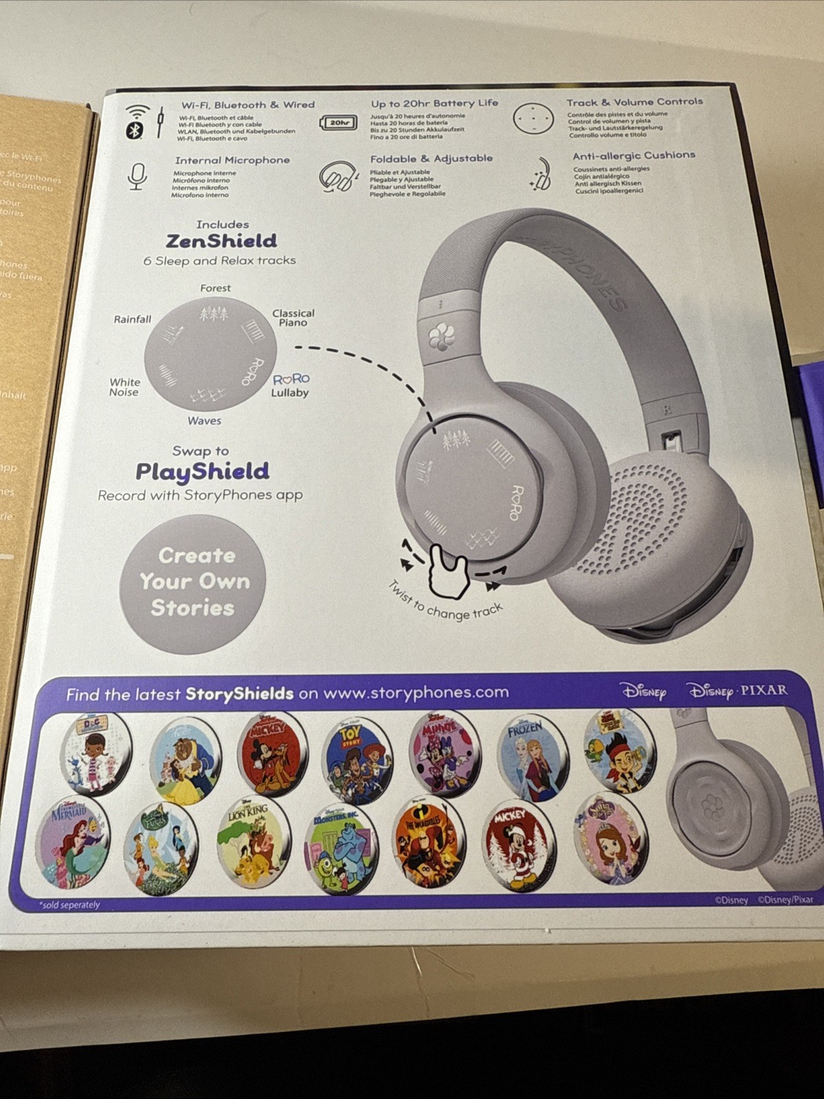 StoryPhones Storytelling Bluetooth Wireless Kids Headphones Intro Bundle – New