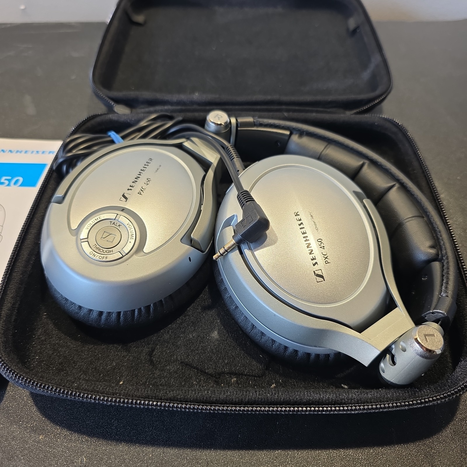 Sennheiser PXC 450 Wired Over The Ear Headphones Noise-Cancelling with Case