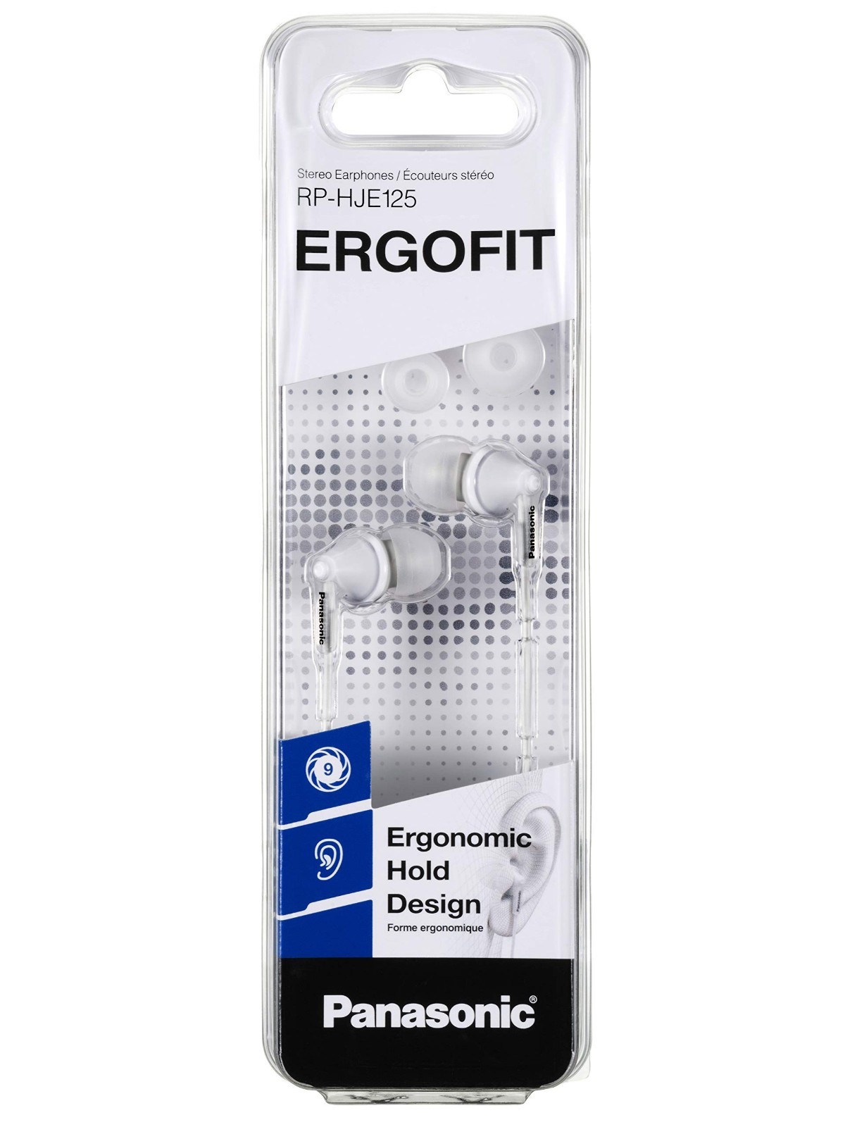 Panasonic RP-HJE125E-W – Ergofit Design Headphones