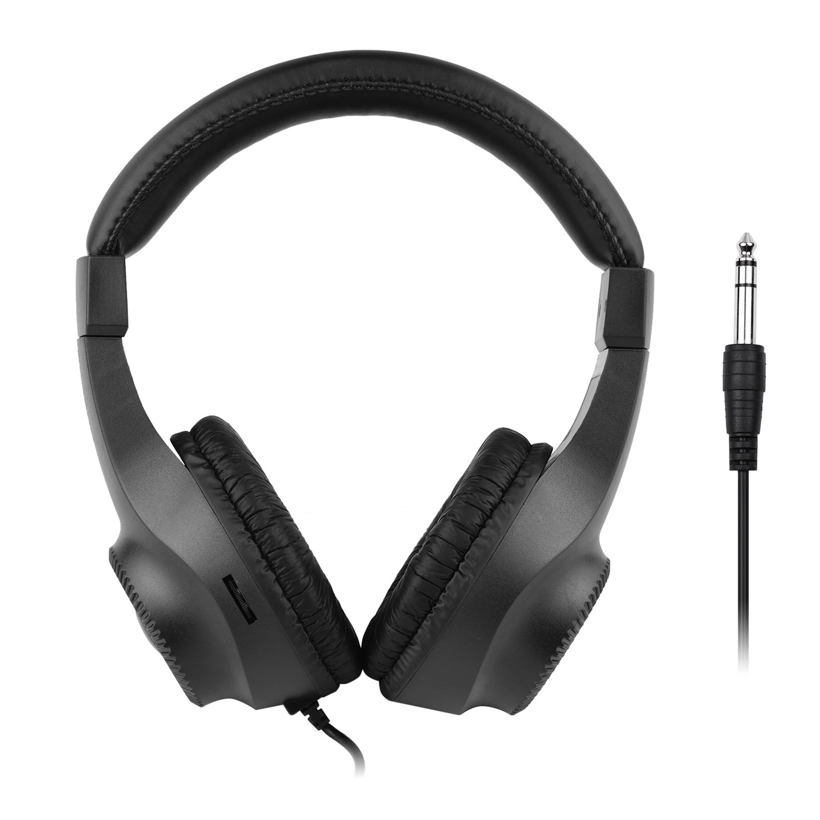 Wired Stereo Monitor Headphones Over-ear Headset with 50mm Driver 6.5mm Plug