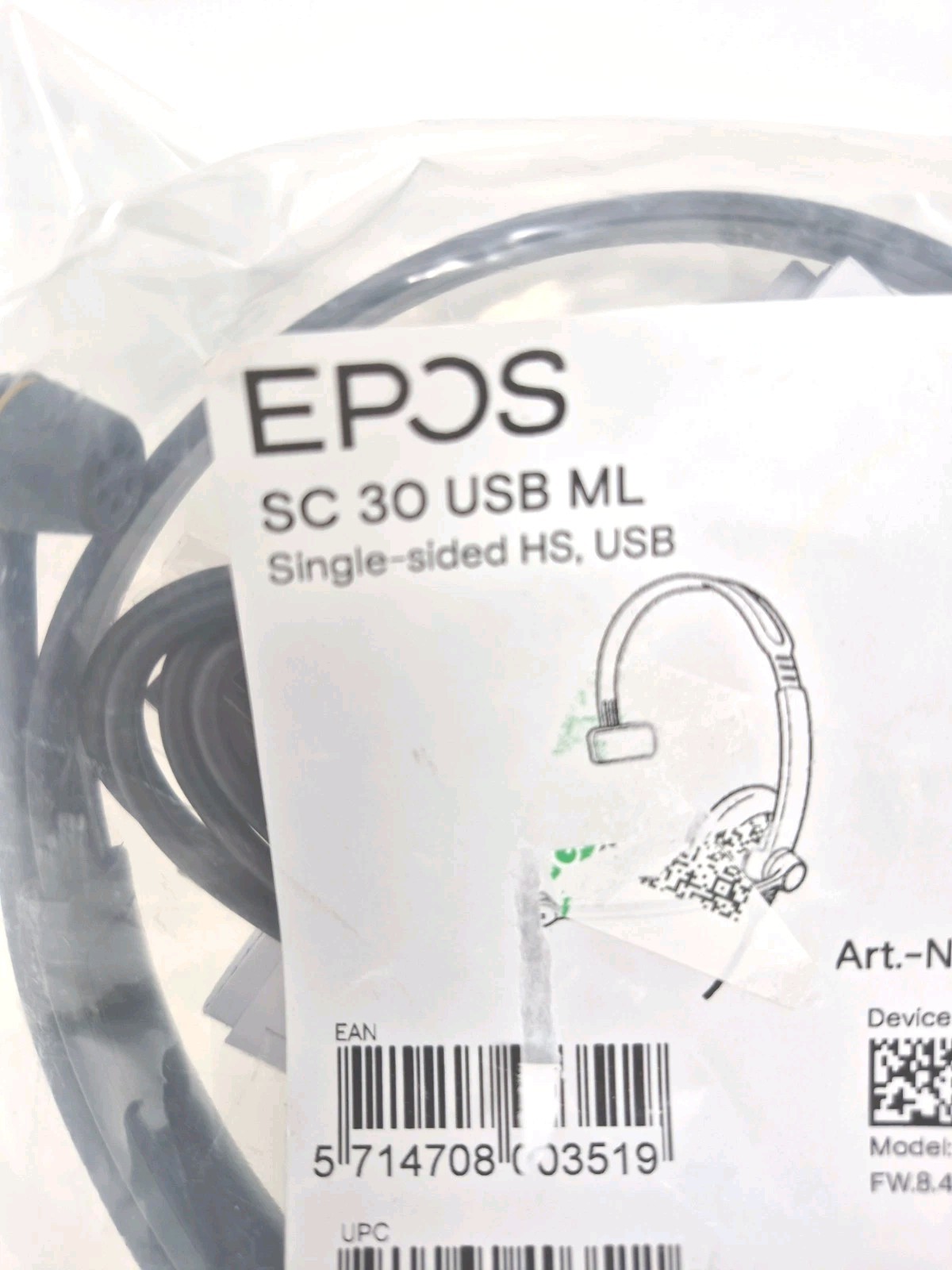 EPOS IMPACT SC 30 USB ML Single-Sided Wired Headset
