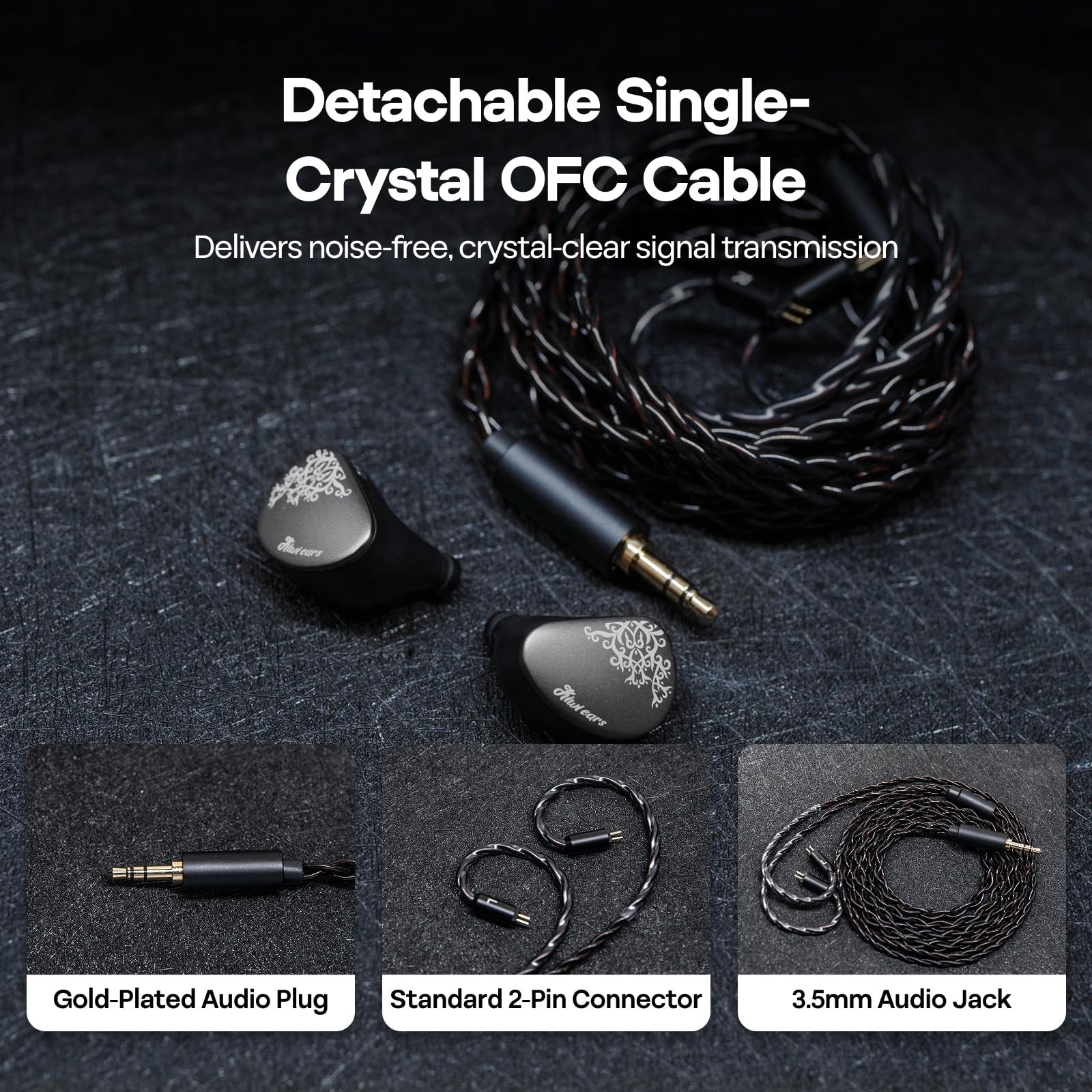 Kiwi Ears Cadenza II 10mm Titanium Driver in Ear Monitor, HiFi Wired IEM Earp…