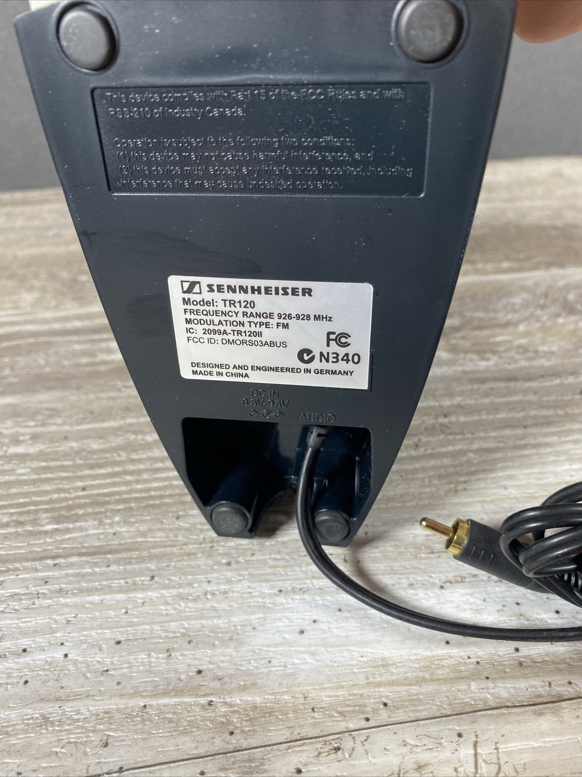 Sennheiser TR 120 Wireless Headphone Charging Cradle Dock – No Headphones