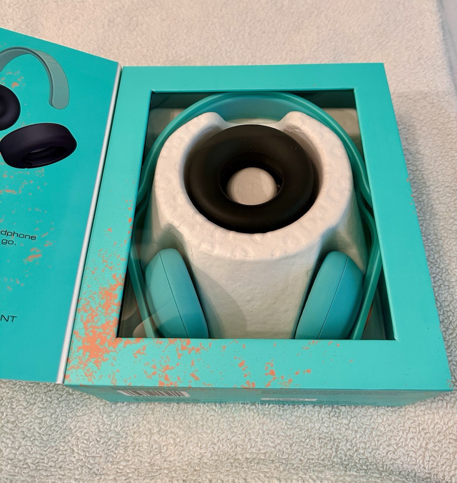 BOOM Swap Green Mint On-Ear Headphones 40mm 3.5mm 1.2m Water/Shock Res