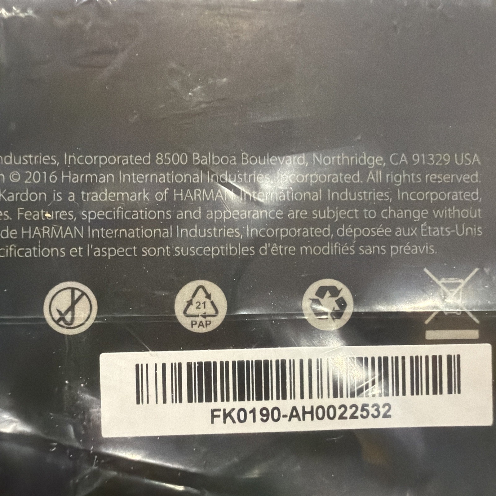NEW Subaru Harman Kardon High Performance Foldable Mini Headset NIB Sealed Box