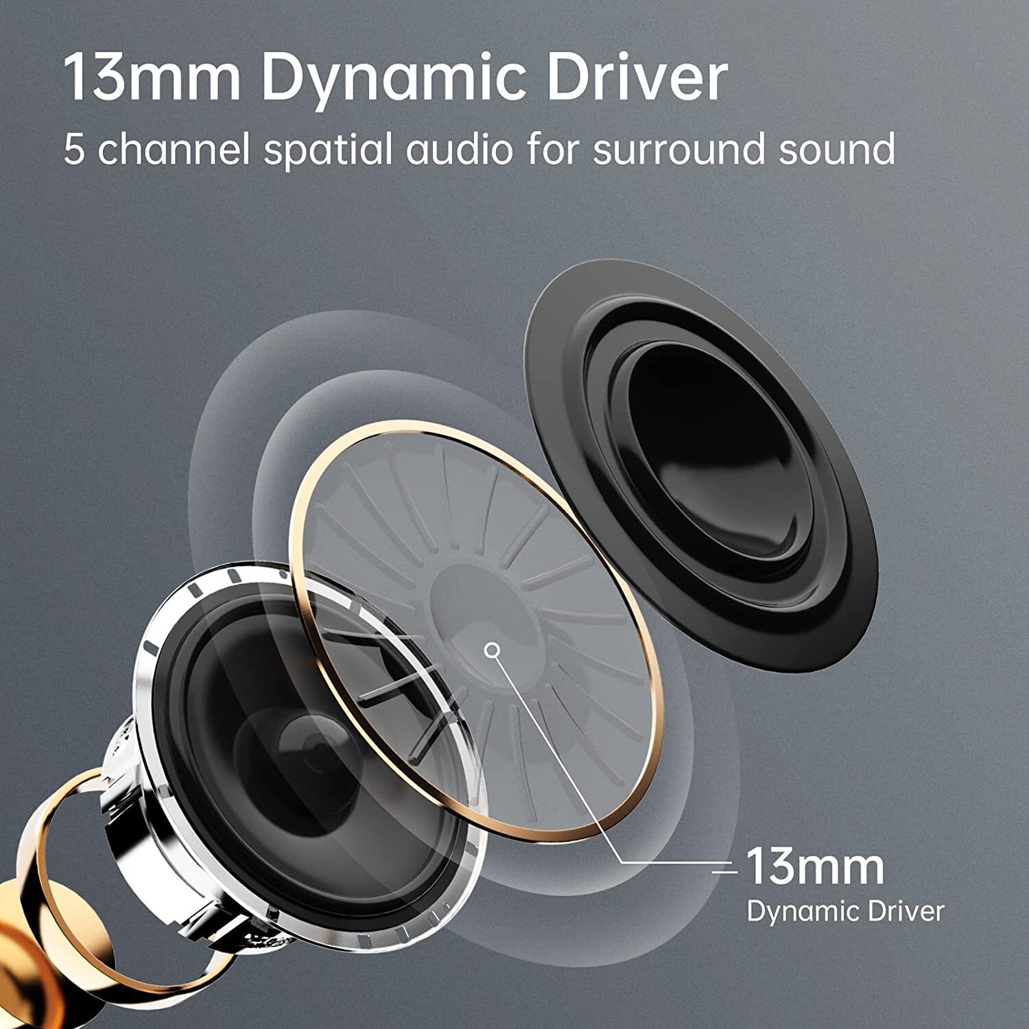 2024 Bluetooth 5.1 Noise Cancelling Earbuds Wireless Sport Earphones Mic Builtin