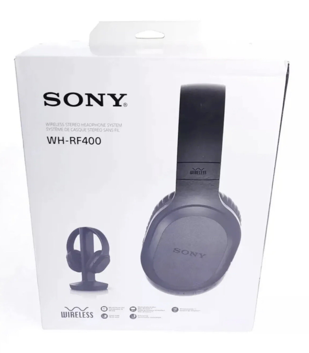 Sony RF400 Wireless Home Theater Headphones for Watching TV (WHRF400)