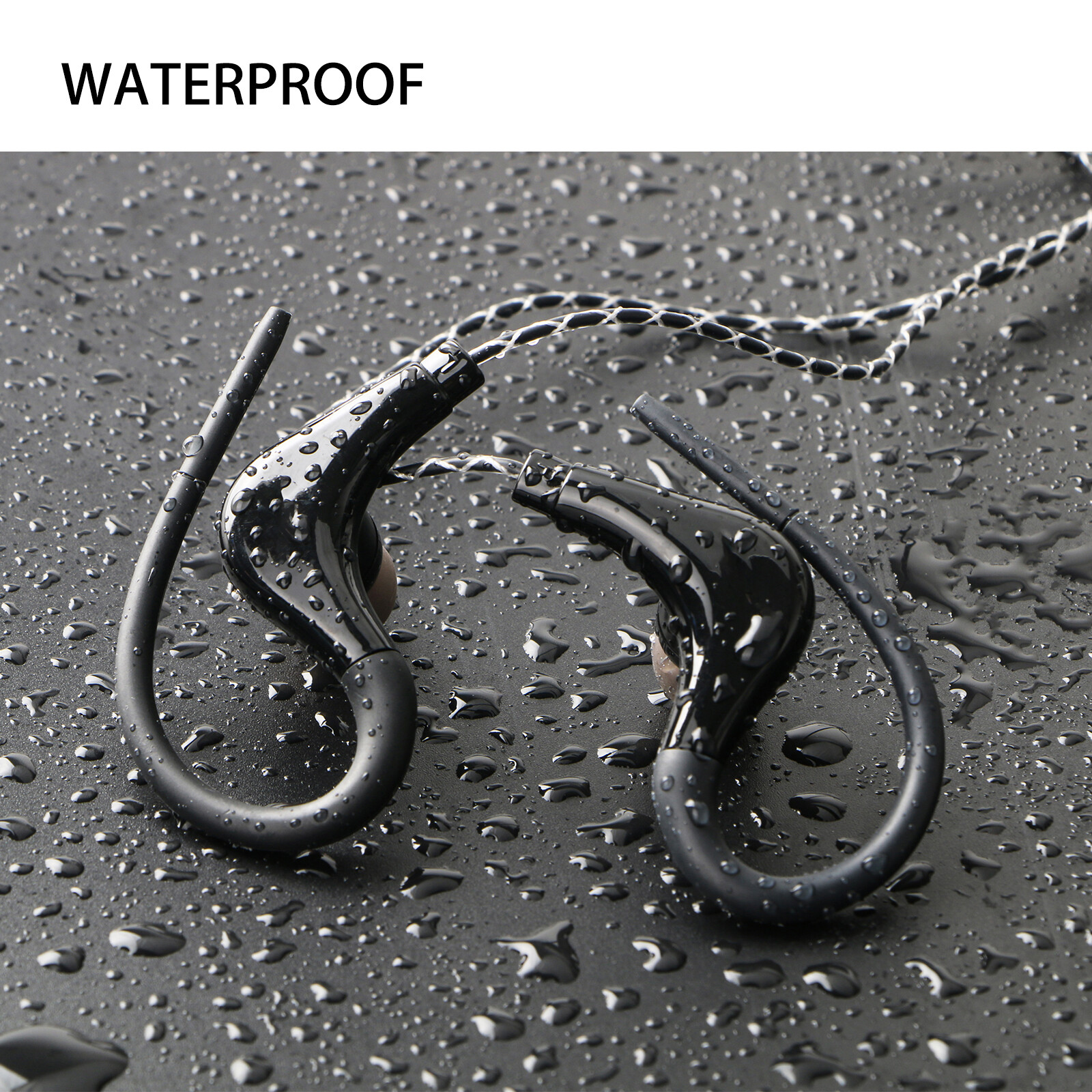 Wired In-Ear Sport Hifi Earphone Earbuds Over Ear Hook Headphone 3.5mm With MIC
