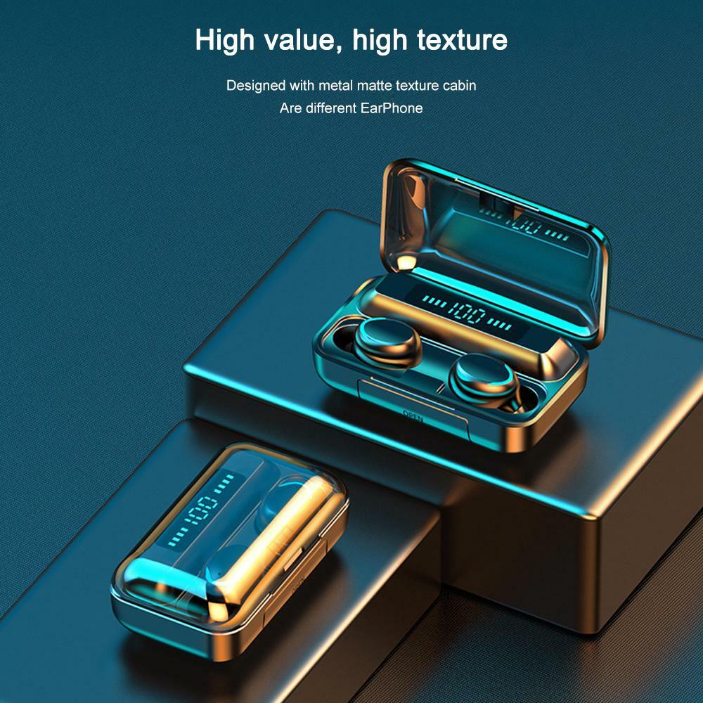 F9-5 V8 TWS Wireless Bluetooth Earphone 5.0 Touch IPX7 Waterproof Airbuds [G2]