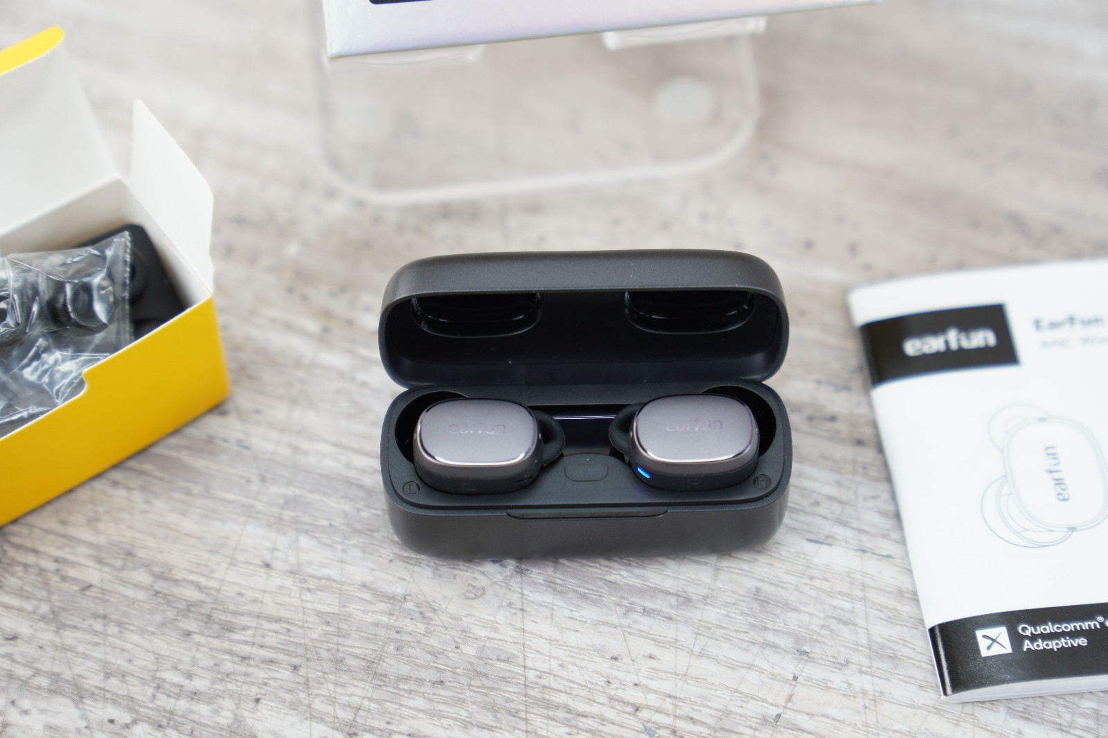 EarFun Free Pro 3 Hybrid Noise – Cancelling Wireless Earbuds – Black Open Box