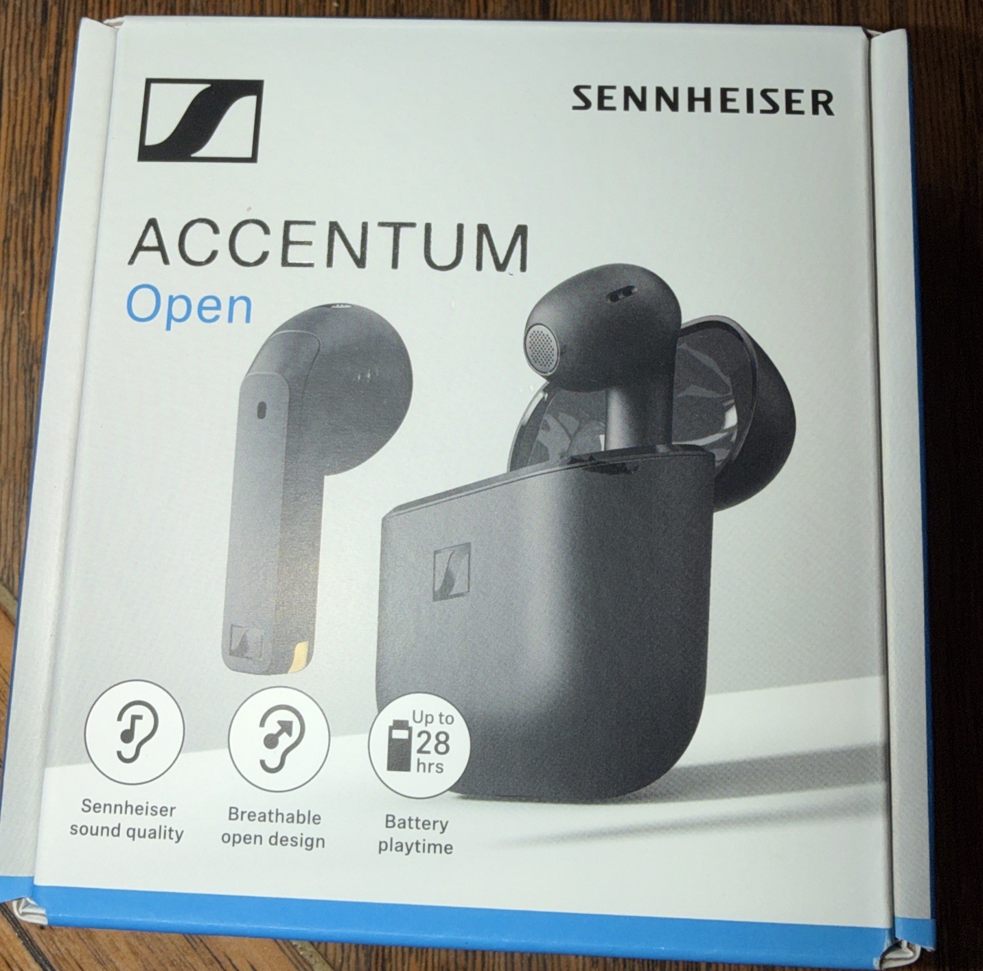 Sennheiser ACCENTUM Open Wireless Earbuds Bluetooth 5.3 IPX4 USB-C Black