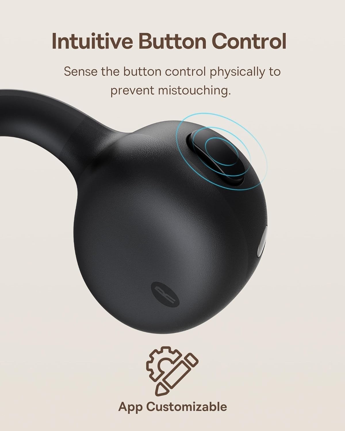 Baseus Bass BC1 Open Ear Earbuds Clip-On Headphones, Open-Ring Comfort