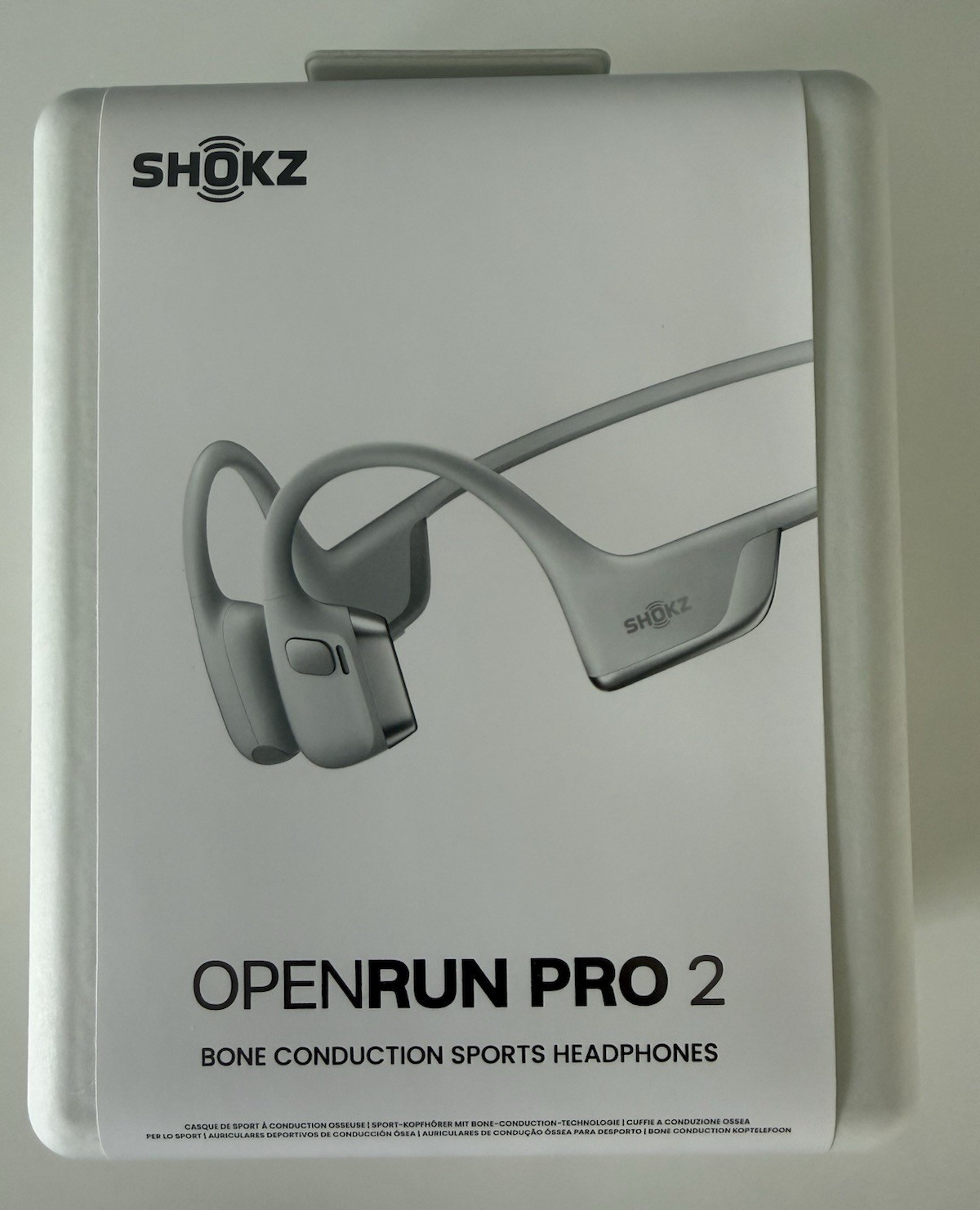 Shokz OpenRun Pro 2 Bone Conduction Bluetooth Wireless Sport Headphones Silver