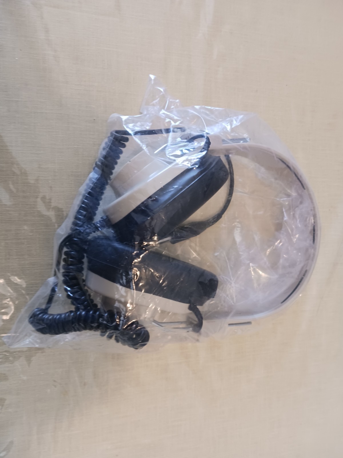 Vintage Califone 2924AV-P Headphones Mono 6’ coiled cord 1/4″ Plug