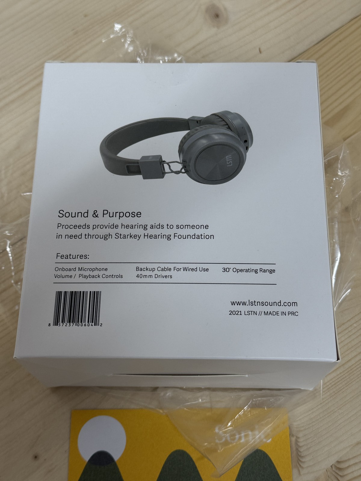 LSTN Sound Co. Bardot Wireless On-Ear Headphones Gray – New Sealed