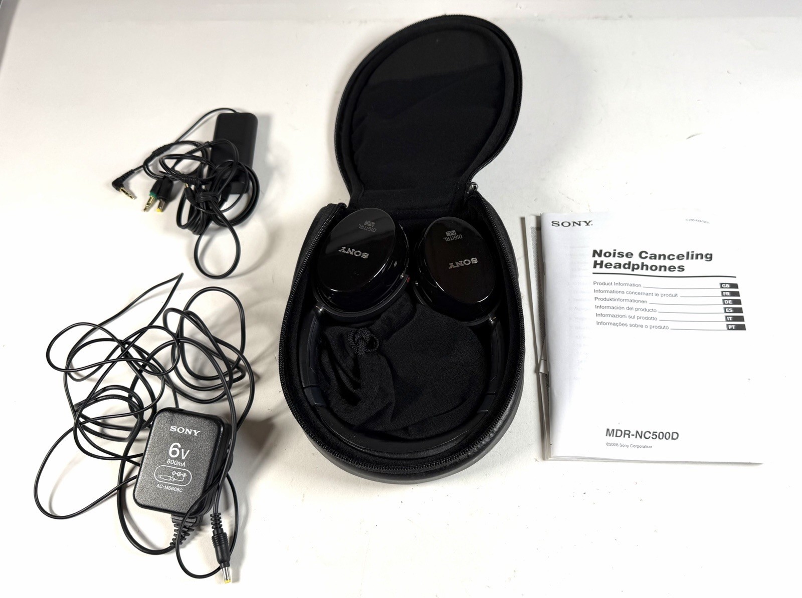 Sony MDR-NC500D Digital Noise Canceling Headphone (Black)