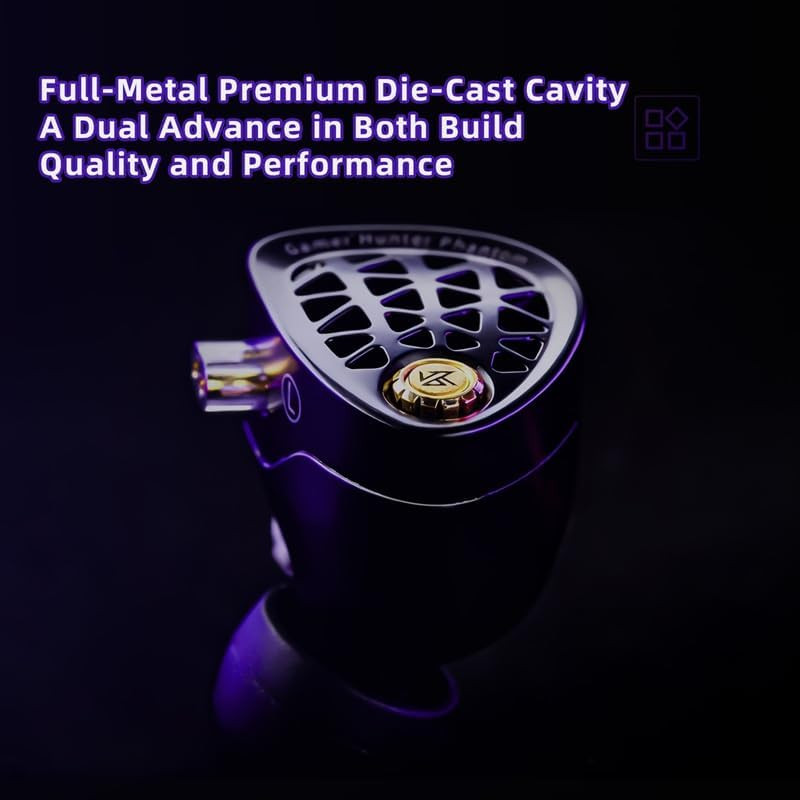 KZ Phantom Gaming In-Ear Monitor, Hi-Fi Grade Flagship Esports Iems with Full-Me