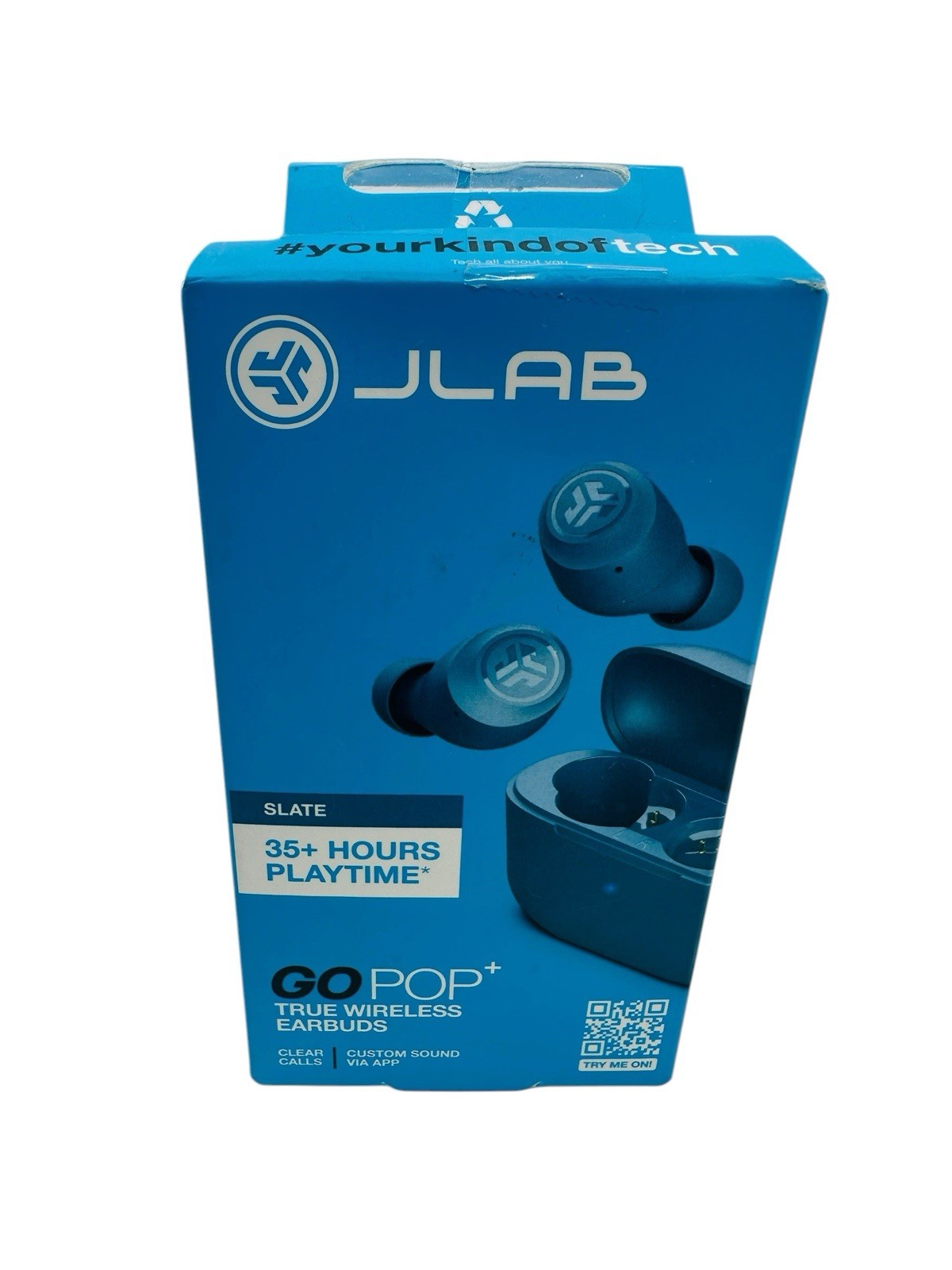 JLab GO Air Pop True Wireless Bluetooth Earbuds, Slate NEW/SEALED O654