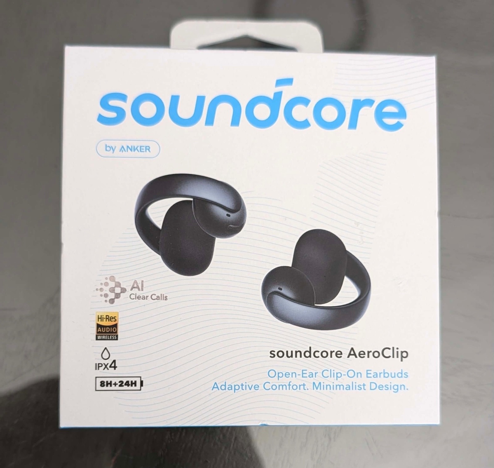 Soundcore AeroClip Open-Ear Earbuds Aero Clip On Headphones Adaptive Comfort NEW