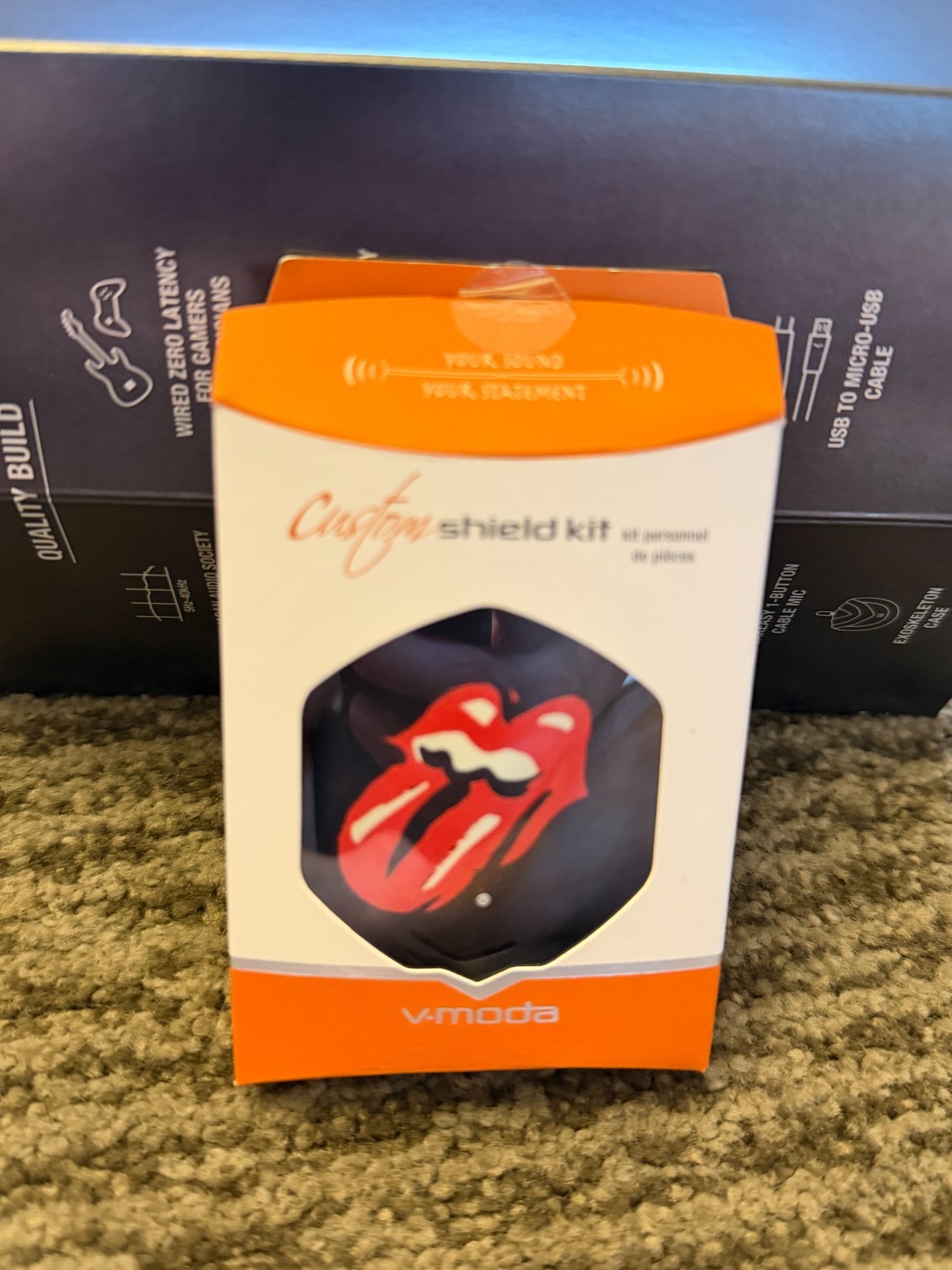 V-MODA Crossfade 2 Wireless Rolling Stones Classic Licks + 3 Shield Kits SEALED