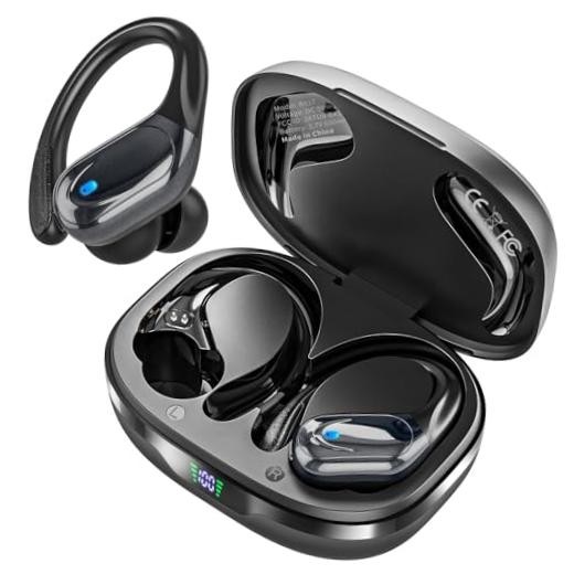 Wireless Earbuds, Sports Bluetooth Headphones, Noise Canceling Ear Buds Black