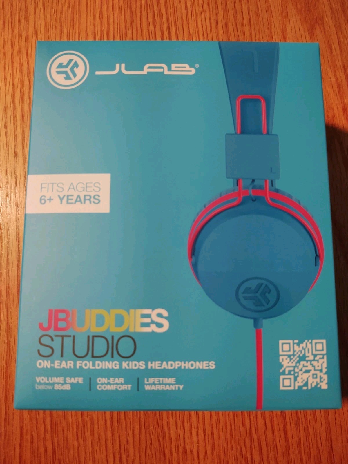 JLab JBuddies Studio On-Ear Kids Wired Headphones – Blue / Pink NEW
