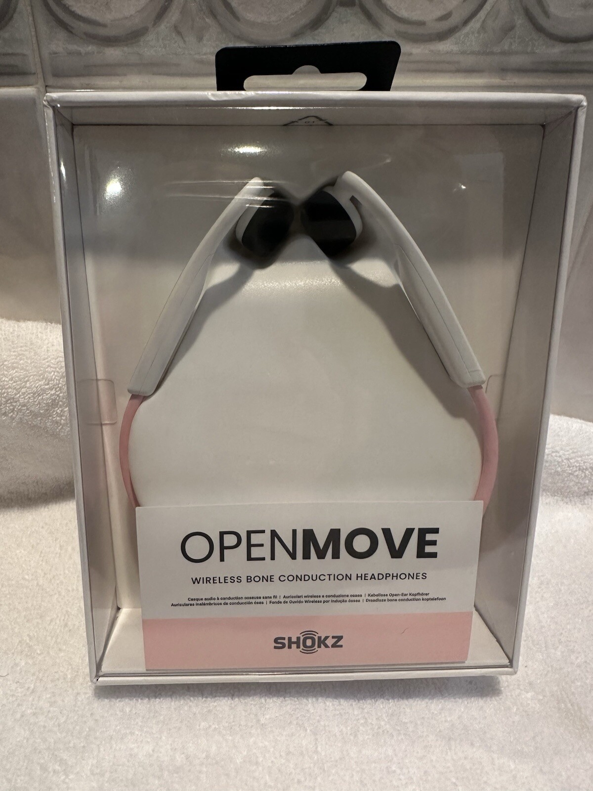 Shokz Wireless Headphones Open Move Pink Bone Conduction Brand New