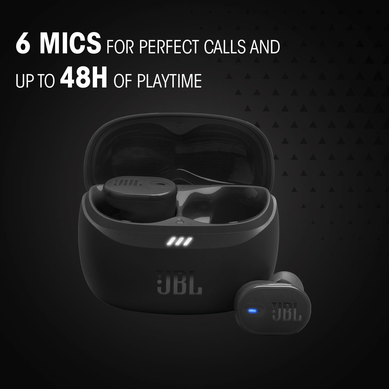 JBL Tune Buds 2 – Noise Cancelling Earbuds – Black | JBL Pure Bass Sound with…