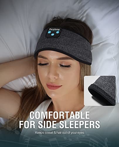 Perytong Sleep Headphones, Wireless 1 Count (Pack of 1), Coal Black